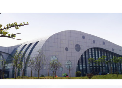 巴音郭楞会议中心外景网架工程